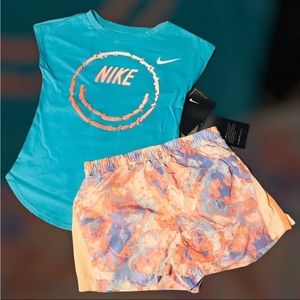 Nike Girls 2 Piece Top & Short Set - SZ 4, 6